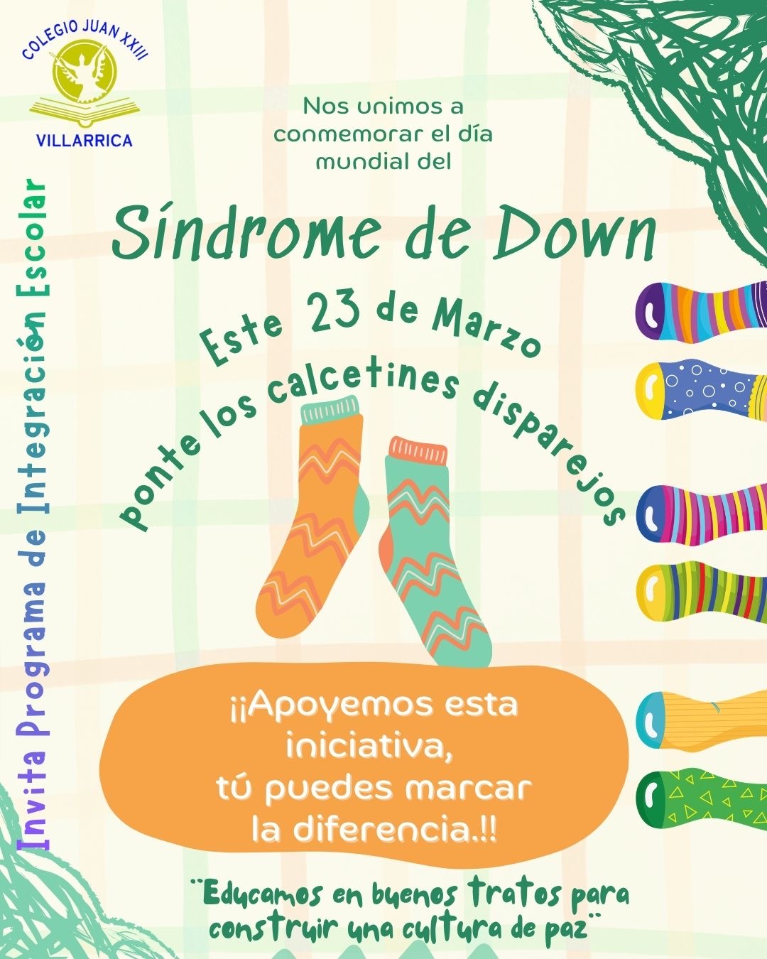 Día internacional de Síndrome de Down 23 de Marzo